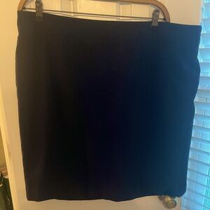 Navy Blue Midi Dress Skirt